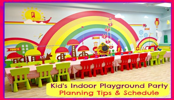 Party Planning Tips & Schedule (Indoor Playground)