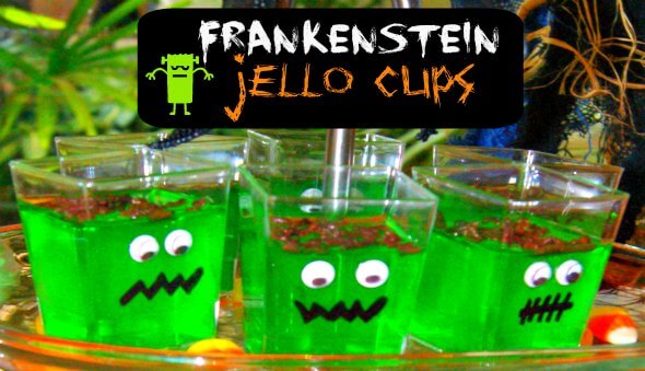 Frankenstein Jello Cups