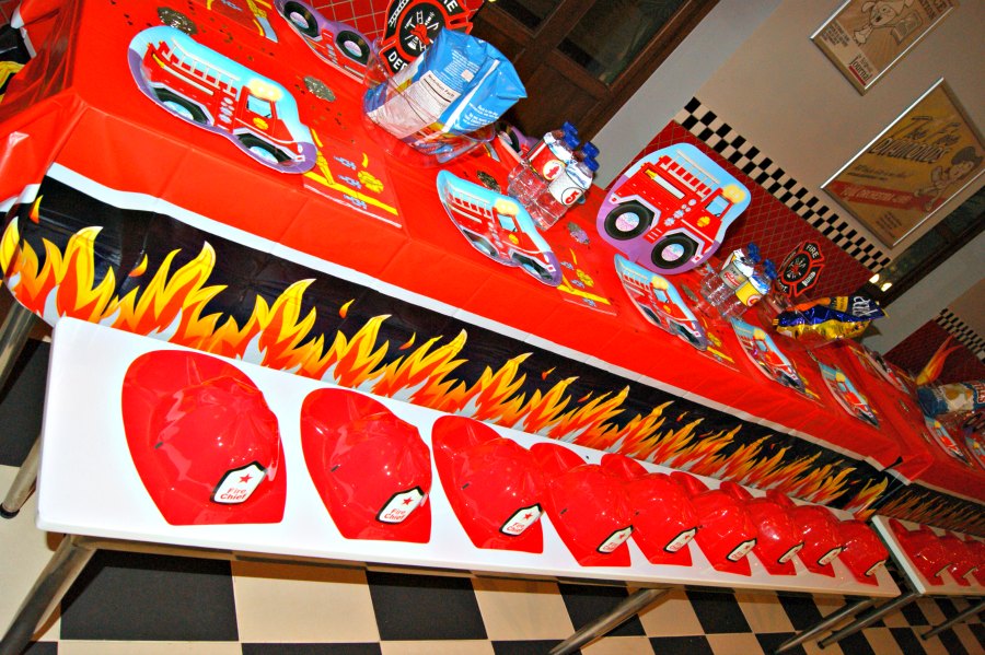firefighter theme birthday party