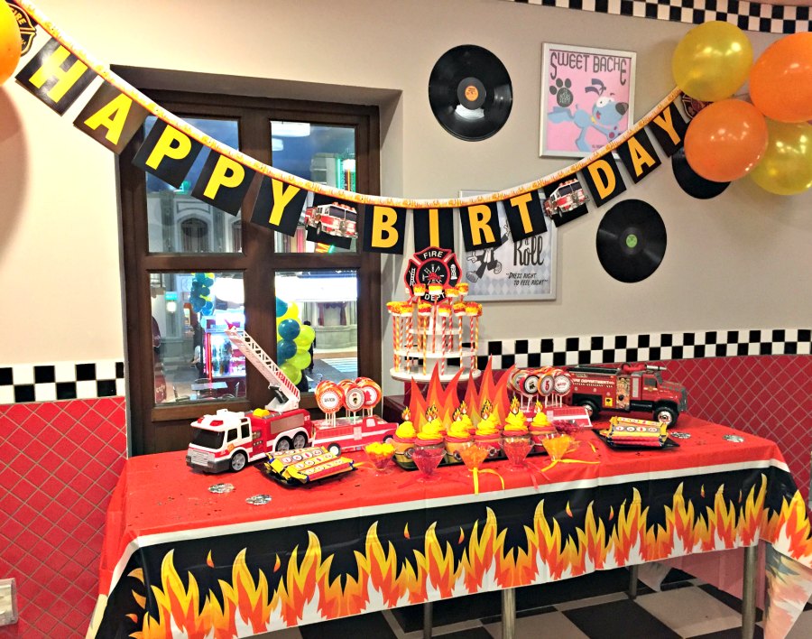firefighter theme birthday party 4