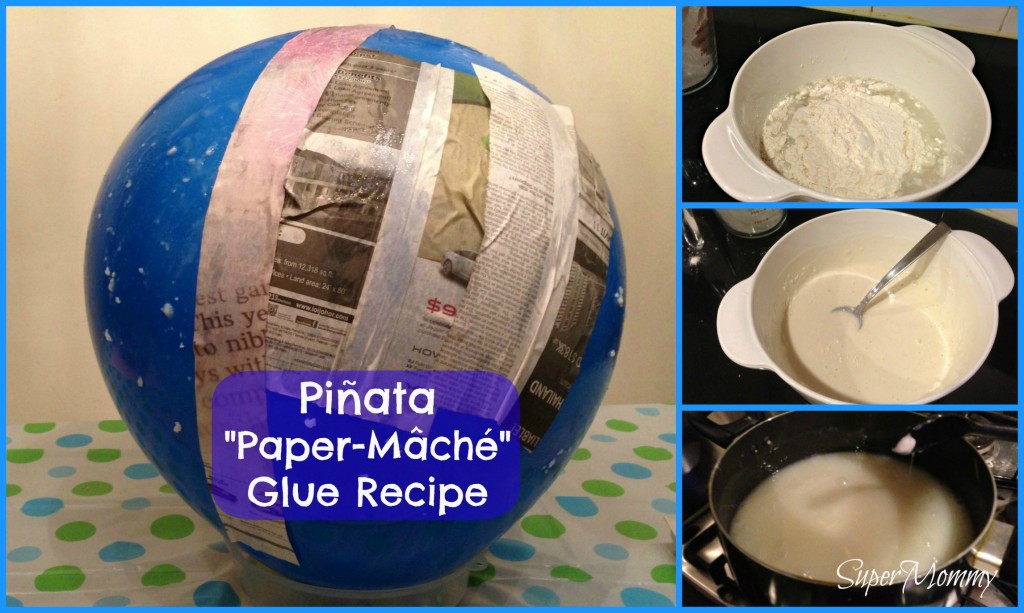 Pinata Paper-Mache-Glue-Recipe Easy DIY Pinata Step by Step How to Make Homemade Pinata Guide Ideas Pictures