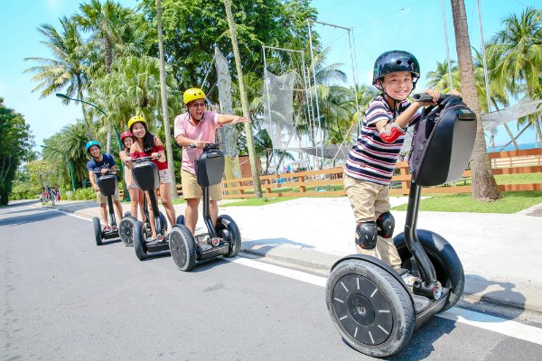Sentosa Gogreen Segway Things to do in Singapore with kids family activities where to rent segway promotion discount