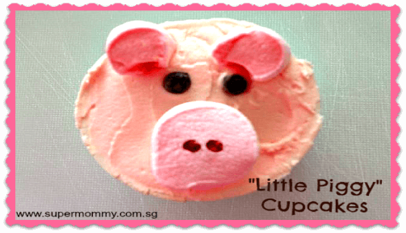 How to Make & “Little Piggy” Cupcakes