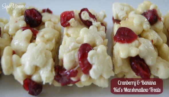Cranberry & Banana Kid’s Marshmallow Treats Recipe
