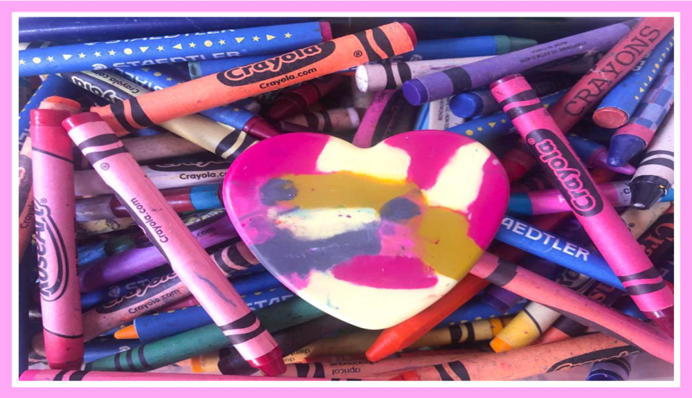 How to Make D.I.Y. "Heart" Shaped Crayons